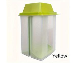 TEMU 1pc Recipiente para Verduras con Abatible y Filtro, Tarro de Plástico Multifuncional con Pinzas Reutilizables para de Forma