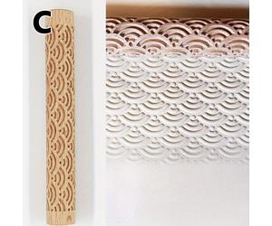 TEMU 1pc, Rodillo de grabado - para pizza, , galletas, empanadillas, y más - Utensilio de cocina de madera duradero para y dar forma fácilmente