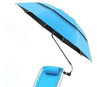 TEMU 1pc Sombrilla Plegable para Camping y Playa con Clip, Protección UV, Capa para al , Sombrilla de Pesca con Protección Solar