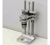 TEMU 1pc Soporte de Perforación para Carpintería - Herramienta de Posicionamiento Vertical con de Aluminio, Mini Soporte de Taladro de Escritorio para Taladros Inalámbricos y DIY