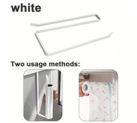 TEMU 1pc Soporte para Toallas de Cocina - Organizador de Pared sin Taladro para Pañuelos, Servilletas, Film Transparente y - de en Encimera y Baño, Fácil Instalación, Accesorios de Cocina