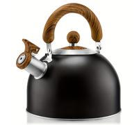 TEMU 1pc, Tetera para estufa - Tetera silbadora para estufa - Ollas de té de acero inoxidable para estufa, base compuesta de 3 capas, hervidor de agua de ebullición rápida funciona para todas de
