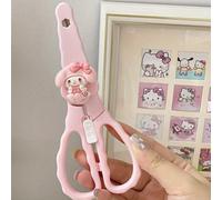 TEMU 1pc Tijeras Sanrio My Melody - Diseño Lindo en Rosa y , Seguridad con Ergonómicos, Material ABS Duradero para Manualidades, Corte e Uso Diario, Tijeras de Artesanía