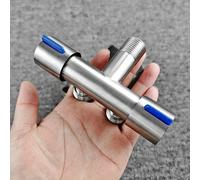 TEMU 1pc Válvula de Ángulo Multifunción de Acero Inoxidable 304 Uno en Dos Salidas con , Divisor de Agua para Lavadora de Un Split Dos Salidas
