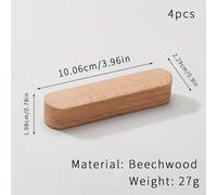 TEMU 2/4/6/8/10 piezas Manija de estilo madera de para cajones, sin perforaciones, manija para gabinetes, manija para cajones, manija para armarios