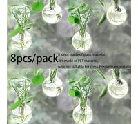 TEMU 2/4/8pcs Botellas de propagación de plantas colgantes, Modernas, Redondas, Material Pet, con múltiples componentes, para decoración del hogar, uso interior y exterior