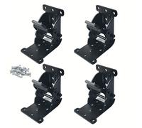 TEMU 2/4 piezas de soportes plegables con bisagras autoblocantes y tornillos para patas de mesa, soporte extensible 0-90-, patas de cama y bancos de trabajo,