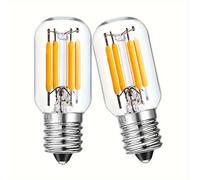 TEMU 2/5/6/25pcs Bombilla LED E14 Luz Blanca para Nevera 2W 160LM, Reemplazo de Bombilla 25W 2200K, Mini Bombillas LED para Luz Nocturna, Lámpara de Sal, No Regulable AC220 - 240V