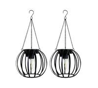 TEMU 2 PACK Luces Solares Retro de Metal con Forma de Calabaza Pequeña para Colgar, Luces Decorativas de Paisaje con Luz para Jardín, Patio, Traspatio, , Aceras, Ideal para Reuniones Festivas