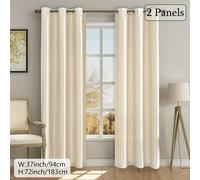 TEMU 2 Paneles de Cortinas de Lujo , Filtrado de Luz, Ojales, Perfectas para , Dormitorio, Oficina, Cocina y Decoración del Hogar de Estudio con Elegante Caída y Fácil Instalación