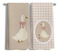 TEMU 2 Paños de con de 18×26 Pulgadas para Decoración del Baño, Toallas de Cocina con Diseño de
