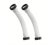 TEMU 2 piezas 11535 Manguera de bomba de filtro de piscina, 16 pulgadas Compatible con filtro de arena de piscina Intex y sistemas de , Manguera de bomba de piscina blanca de conexión de 1.5"