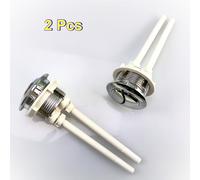 TEMU 2 piezas 38 mm/1.49 pulgadas Botón de descarga para inodoro, Kit de repuesto de botón pulsador , Válvula de cierre de de agua para depósito de baño, Plástico ABS