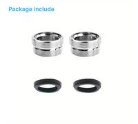 TEMU 2 piezas Adaptador de Grifo de Agua M24-M22 con y Junta de , de Metal, Filtro Adaptador de Grifo de Agua, Adaptador de Grifo de Agua, Aireador de Grifo de Agua, Conector de Purificador de Agua