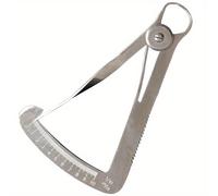 TEMU 2 piezas Cinta métrica Calibrador Vernier de metal Medidor de grosor de cera de
