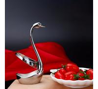 TEMU 2 piezas de bases de plateadas, soportes para cubiertos de de acero inoxidable, ideales para cafeterías y restaurantes, perfectos para decoración de mesas en