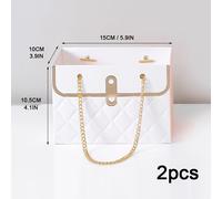 TEMU 2 piezas de cajas de regalo de flores con cadenas , elegantes bolsas florales creativas con forma de bolsa, perfectas para , Día de San Valentín, Día de la y decoración del hogar