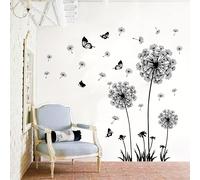 TEMU 2 piezas de calcomanías de pared de mariposas de negras, pegatinas de pared de vinilo, adecuadas para decorar y embellecer dormitorios y salas de estar