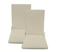 TEMU 2 Piezas de Cojín Reversible para Exterior/Interior con Protección UV, Diseño Geométrico de en Color Sólido, para Silla de Poliéster con Respaldo , Relleno de Espuma de Densidad