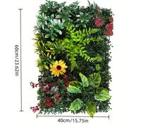 TEMU 2 Piezas de Follaje Artificial Premium, Césped de Plástico Digno de Instagram. Decora tu Hogar, Jardín y Paneles de Paredes de Plantas Exteriores con Fondos Verdes Realistas