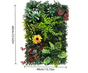 TEMU 2 Piezas de Follaje Artificial Premium, Césped de Plástico Digno de Instagram. Decora tu Hogar, Jardín y Paneles de Paredes de Plantas Exteriores con Fondos Verdes Realistas