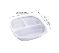 TEMU 2 Piezas de Juego de Platos de Acero Inoxidable, 1 + 1 , Dividido de Grado Alimenticio para Comedor, Dividido para , Cena de , de Vacaciones