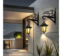 TEMU 2 Piezas de Lámparas de Pared con Silueta de Pájaros Colgantes, Farol de Hierro IPX4 para Exteriores, Decoración de Pared Colgante, Lámpara de Pared para Exteriores, Ideal para Patio, Porche y