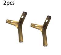 TEMU 2 Piezas de Patas de Sofá de Metal, Pies Triangulares Dorados para Reemplazo DIY en Muebles, Mesas, Armarios y Gabinetes (Dorado)