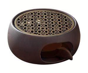 TEMU 2 piezas en set Calentador de Velas Tetera Calentador, Práctico Multiusos Accesorios de Fu Chino Juego de Té Portavelas, Regalo para Amantes del Té (1 Calentador de Té + 1 Portavelas)