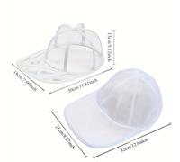 TEMU 2 piezas/Juego de lavadora de sombreros de malla de panal para de sombreros, y duradera, reutilizable, bolsa de almacenamiento de sombreros de viaje