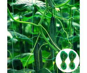TEMU 2 piezas/juego de malla para enredaderas para plantas trepadoras - Malla resistente para jardín para pepinos, enredaderas, , malla para tomates, plantas trepadoras