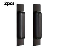 TEMU 2 piezas Manija para puerta de entrada, Manija redonda negra , Manija para puerta de vidrio corredera, Adecuada para puerta de garaje, Puerta de armario, Puerta de garaje