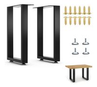 TEMU 2 piezas, Patas de altas de 16 pulgadas, Patas de mesa de metal resistentes, Patas de mesa de café, Patas de mesa auxiliar, 16 pulgadas de pulgadas de ancho