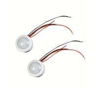 TEMU 2 piezas Sensor de movimiento infrarrojo PIR automático Detector 12V 24V de luz con sensor automático Inducción de cuerpo para lámpara interior y exterior