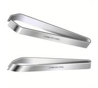 TEMU 2 pinzas de espina de pescado de acero inoxidable, herramienta de cocina multifuncional para , pelar ajo, clip para depilación, removedor de espina de pescado, alicates planos y diagonales