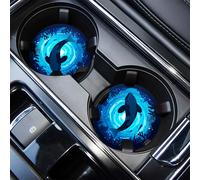 TEMU 2 Posavasos Absorbentes de Ballena Asesina para Coche - Elegantes Portavasos para Protección Interior y Fácil Limpieza