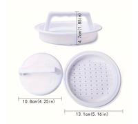 TEMU 2 pzas. Kit de prensa para hamburguesas antiadherente, ideal para hamburguesas de queso, carne y verduras, para barbacoas y picnics al , utensilio de cocina, pasteles de carne