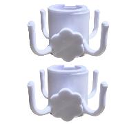TEMU 2 Soportes para Sombrilla de Playa, Gancho de Plástico de Púas para Toalla/Sombrero/Ropa/Cámara/Anteojos/Bolso, Ideal para Playa, Camping y Viajes
