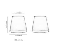TEMU 2 vasos rectangulares transparentes | Reutilizables, para congelador, ideales para cócteles, cerveza, whisky, agua, | Perfectos para el hogar, reuniones al y sets de regalo