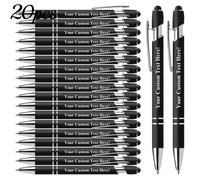 TEMU 20 Bolígrafos Personalizados con Estilógrafo - Juego de Plumas Personalizables - Ideal para Oficina, y Proyectos Artísticos