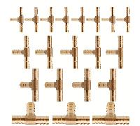 TEMU 20 conectores Gaozhu | Tipo vías, ideales para conexión de tuberías de jardín, tamaños 6mm/8mm/10mm/12mm, adiciones de metal duraderas con gancho anti-salida