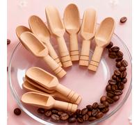 TEMU 20 cucharas mini de madera, cucharas para café, cucharas para , cucharas para té, cucharas para condimentos, cucharas para miel, para el hogar, cocina, restaurante, hotel, utensilios de cocina