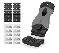 TEMU 20 Piezas de Herramientas de Acero Inoxidable, Plástico y Cerámica para y Raspar | Juego de Raspadores de Cocina para Superficies de Horno, Vidrio y Más