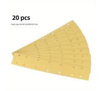TEMU 20 piezas de papel de flocado 70x420 mm con gancho y bucle para aspiración - Discos abrasivos para lijadora y pulidora de 70x400 mm