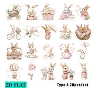 TEMU 20 piezas/juego de pegatinas 2D, serie de retro, y , hechos a , ideales para diarios de basura, cuadernos, álbumes de recortes y álbumes de recortes