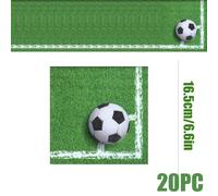 TEMU 20 Servilletas de Papel de Fútbol, Ideales para Decoraciones de Fiestas: Día de San Valentín, Carnaval, Mardi Gras, Carnaval de , Pascua y