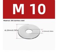 TEMU 200/100/50 piezas Arandelas de acero inoxidable (M3 M4 M5 M6 M8 M10 M12) para tornillos y pernos, sujetadores de acero inoxidable