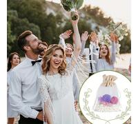 TEMU 20pcs Bolsas de Organza Transparente con Cordón - Perfectas para Joyería, Recuerdos de , Regalos de Boda & Empaquetado de Pequeñas Empresas, Malla, Caramelo, Bolsas Vacías para Sachet