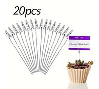 TEMU 20pcs Metal Alligator Clips, Abrazaderas de sujeción, Soporte de clip de tarjeta DIY, Pequeño de metal con larga para foto de tarjeta DIY Memo