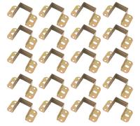 TEMU 20pcs Soportes Metálicos de U de Resistencia para Camas - Fácil Instalación, Ganchos de Soporte de Esquina Estables para Camas de Madera y Muebles